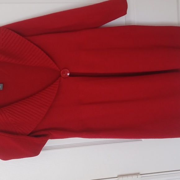 Sweater Jacket,Red,SmallEUC - Picture 1 of 9